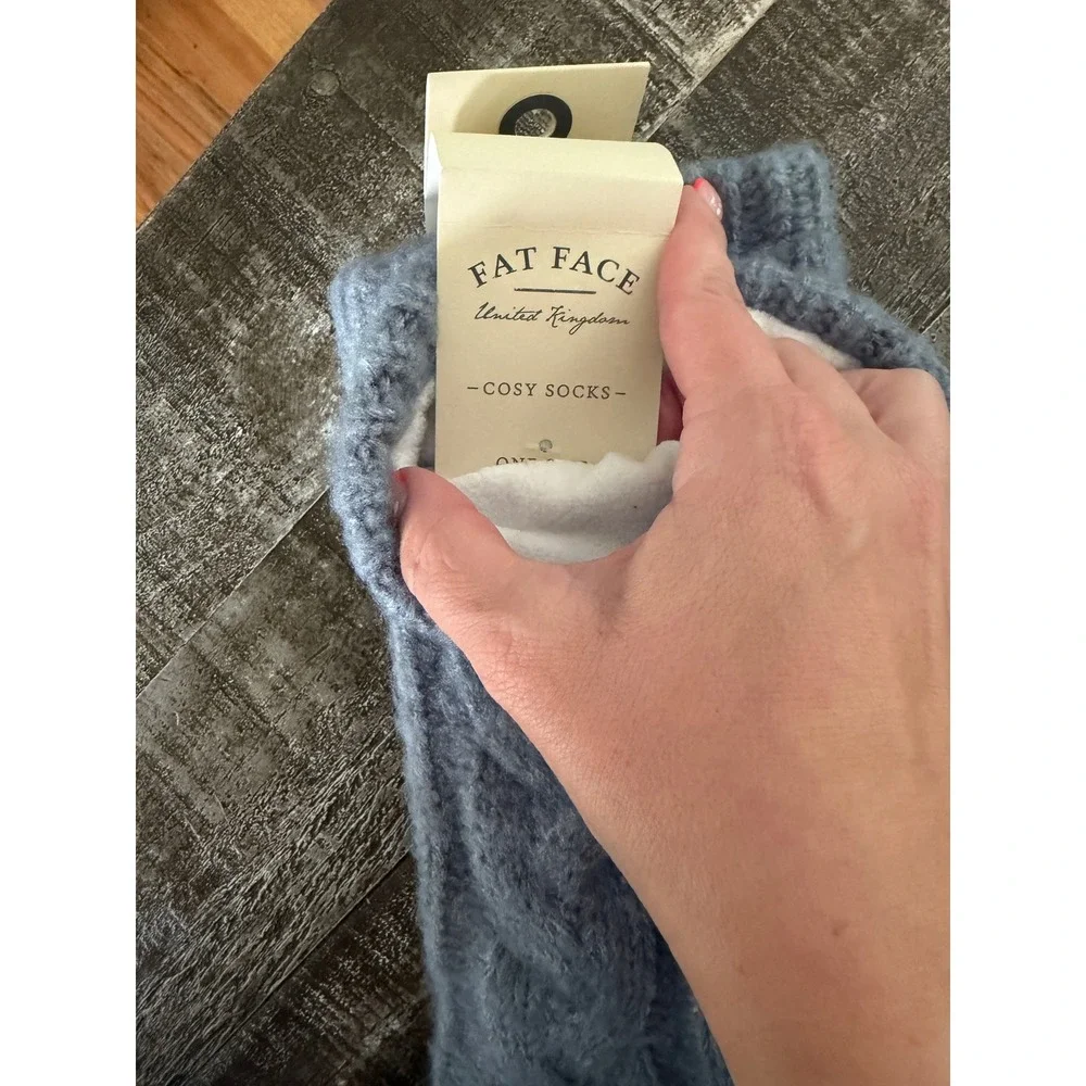 FatFace NWT Woman's Cable Knit Bed Socks One Size